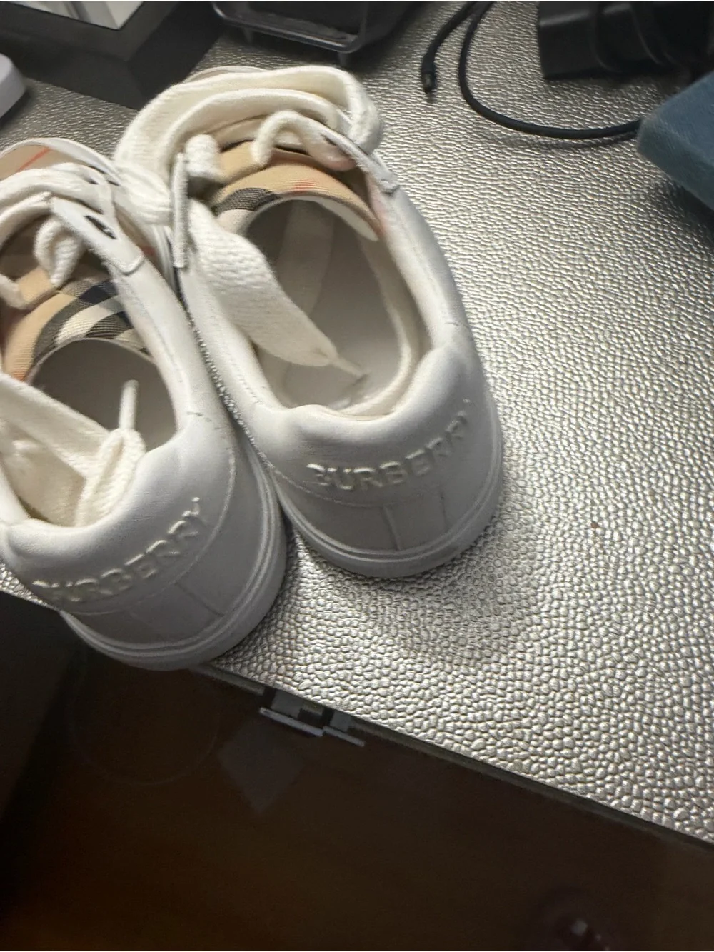 Burberry Noah Lace up check sneakers